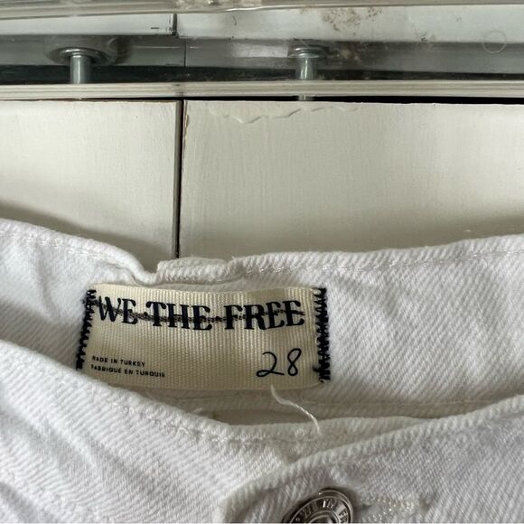 NEW Free People x We The Free Tinsley Baggy High Rise Jeans in White/Ecru - Picture 7 of 9